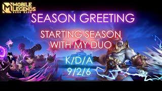 New Season | My duo giving me support | #mlbb #gamer #boston #gaming #mlbbedits #gameplay