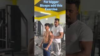 For Bigger Biceps add this exercise #gym #shorts #youtubeshorts #bicepsworkout