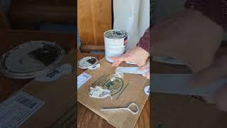 How to use Bondo to repair and fill all sorts of holes/chips! #shorts #bondo #furniturepainting