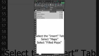 Excel! Plotting Data on a Map #excel