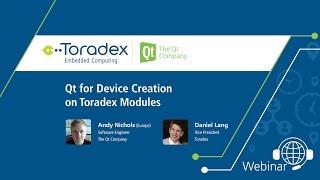 Webinar On-Demand: Qt for Device Creation on Toradex Modules