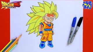 Goku Ssj3 Drawing || How to draw Goku Ssj3 from Dragon Ball Daima || Drawing Tutorial