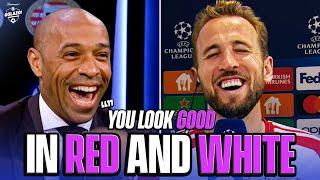 Thierry Henry jokes with Harry Kane after Bayern beat Man Utd!  | UCL Today | CBS Sports Golazo