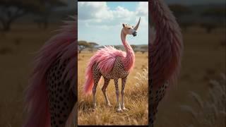 Cheetah + Rhino + Flamingo Hybrid #aishorts #magic #hybridanimals #agt