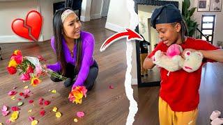 JEALOUS BROTHER Ruins Sister Valentines Gift, He Instantly Regrets It