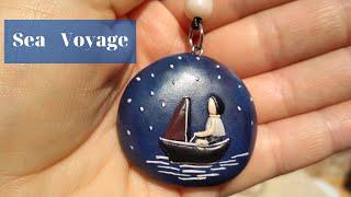 Clay art | Jewellery |  Sea Voyage | Polymer clay - Vicky25Crafts