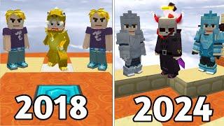 2018 vs 2024 in Egg Wars! (Blockman Go)