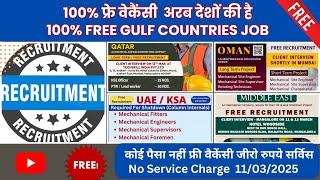 फ्री जॉब्स, FREE Gulf Jobs Today! Europe jobs, gulf jobs 2025, Latest Gulf jobs Saudi, Dubai, Qatar