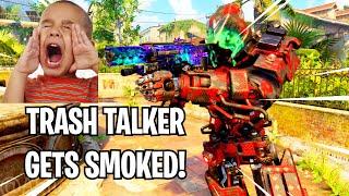 TRASH TALKER GETS EMBARRASSED ON BLACK OPS 4..  (COD BO4)