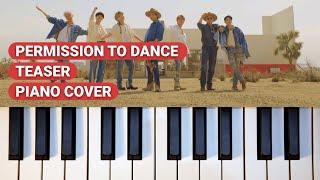 BTS (방탄소년단) - Permission To Dance Teaser Piano Cover