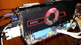 MSI Radeon HD 7950 (R9 280) OC BOOST 3GB 384-bit running Furmark Xtreme Burn-In