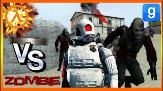 Half Life Combine Soldiers VS Zombie Combine Hordes NPC Fight Garry's Mod