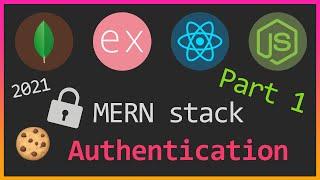 MERN stack secure authentication Part 1 | Server setup | JWT, Cookies, Bcrypt, React Hooks, Context.