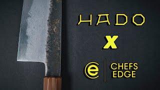 HADO x Chefs Edge Damascus Kurouchi B1 Gyuto 210mm Knife Review & Unboxing