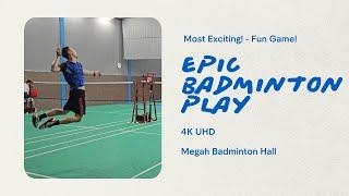 Badminton Like the Good Old Days! Power, Skill & Unexpected Laughs! 