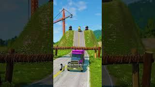 Truck vs Log Trap – No Way It Survives!  #beamngdrive #shorts
