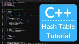 C++ Hash Table Implementation