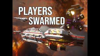 Drones Swarm Players In Battle - Space Engineers LSG Server