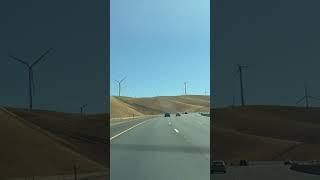 Windmills on repeat #windmill #dublin #bayarea #roadtrip #chill #nature #car