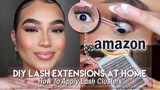 DIY Lash Extensions AT HOME | QUICK + EASY | CALAILIS AMAZON INDIVIDUAL LASH EXTENSIONS KIT TUTORIAL