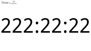 222h22m22s Countdown Timer - Longest Timer on YouTube