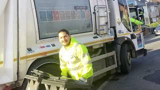 General Waste bin men emptying bins in Bournemouth part 1