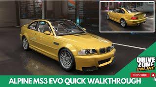 Alpine MS3 EVO Quick Walkthrough | Drive Zone Online #dzocreator #dzopartner #dzo