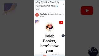 Caleb booker Performance on youtube.!!