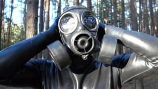 SF-10 gas mask  double canister breathing