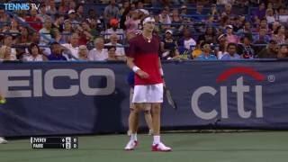 Monfils Zverev Karlovic Johnson QF Washington Highlights 2016