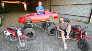 Playing with Monster Trucks and Motorcycles in Mud Compilation