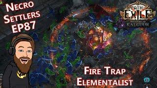 Mageblood Gearing, 50M Shipment & T17 Maps - Level 100 Fire Trap Elementalist - Necro Settlers EP 87