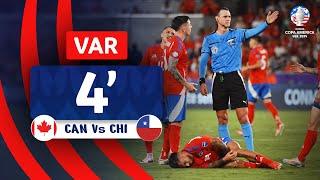 CONMEBOL Copa América | VAR Review - Red Card | CANADA - CHILE | Minute 4