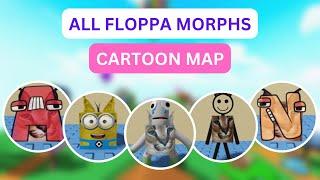 How To Find All 21 Floppas in Cartoon Map | Find The Floppa Morphs (Roblox)