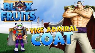 Блокс Фрутс как получить плащ Белоуса  Vice Admiral Coat Blox Fruits Роблокс Ван Пис 