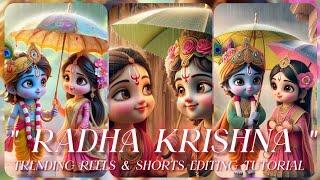 RADHA KRISHNA TRENDING REELS & SHORTS VIDEO EDITING TUTORIAL #sgcreation3011