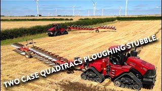 4Kᵁᴴᴰ August 2024: Thurlow Estate Farm's Case IH Quadtrac 580s & Grégoire Besson 14 furrow ploughs.