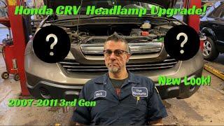 Honda CRV 3rd Gen 2007-2011 Headlamp projector beam upgrade.