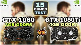 GTX 1060 vs GTX 1050 Ti | 15 Games Test | How Big Difference ?