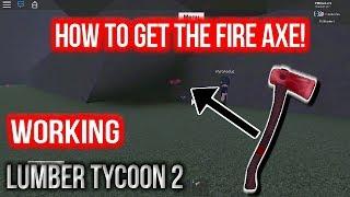 How to get the fire/lava axe NEW!! [Lumber tycoon 2]