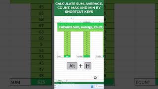 The Secret to Calculating Sum Average Count Max and Min in Excel like a Pro Using Shortcut Keys