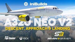 INIBUILDS A320 V2 Descent, Approach & Landing TUTORIAL #microsoftflightsimulator #msfs2020 #msfs