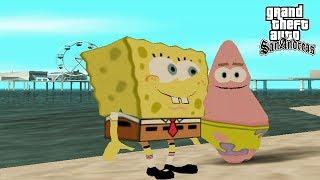 SPONGEBOB & PATRICK TERDAMPAR - GTA Kocak Indonesia