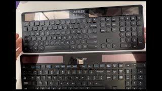 Basic Solar Keyboard Comparison Arteck Vs Logitech K750