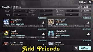 How To Add Friends in Pubg Mobile Latest 2024