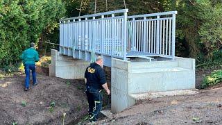 Neue Brücke über den Herreder Bach