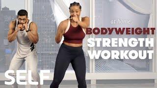 30-Minute Strength & Conditioning Workout with Warm Up & Cool Down - No Equipment at Home | SELF