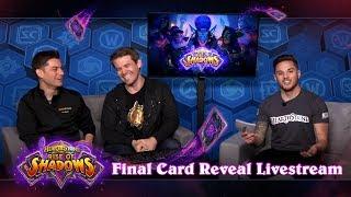 Final Card Reveal Livestream - Rise of Shadows | Hearthstone