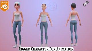 Blender A Complete Rigged Character Ready For Animation With ARKit Blendshapes