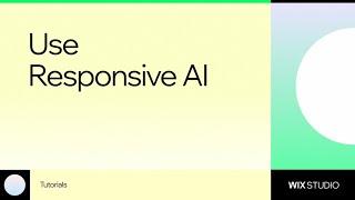 How to use Responsive AI with Wix Studio